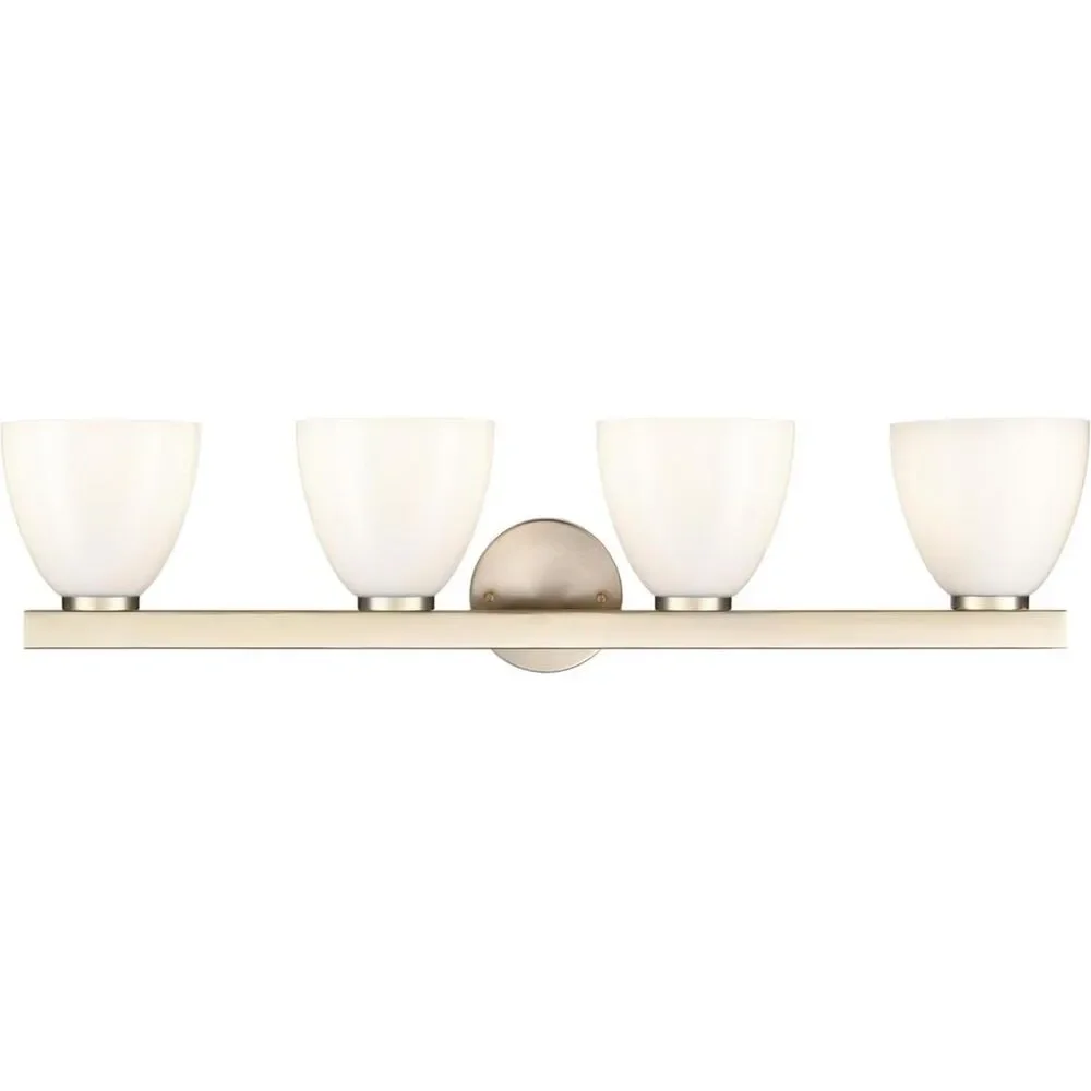 Brand New Millennium Lighting Apria 33″ 4-Light Vanity – Modern Gold